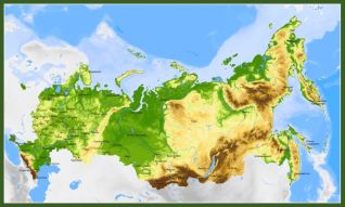 Фотообои Карта России
